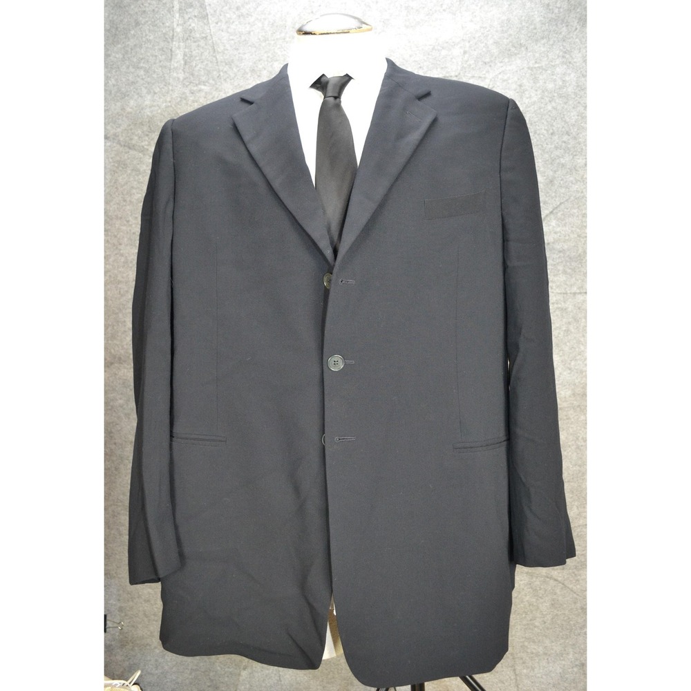 Giorgio Armani Blazer Mens Size 50 Black Wool Luxury borgo‎ 21 Sport Coat Italy